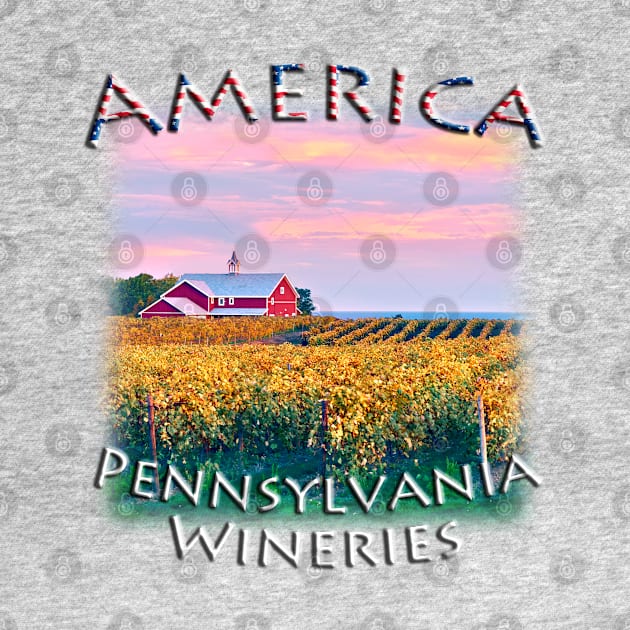 American fall colours with Winery by TouristMerch